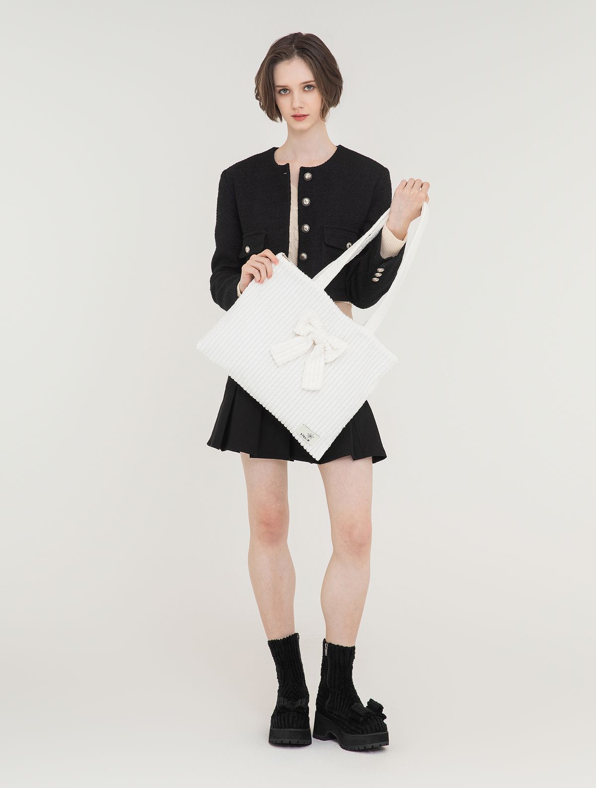 에뗄린(ETELIN) Lapin Corduroy Ribbon Bag