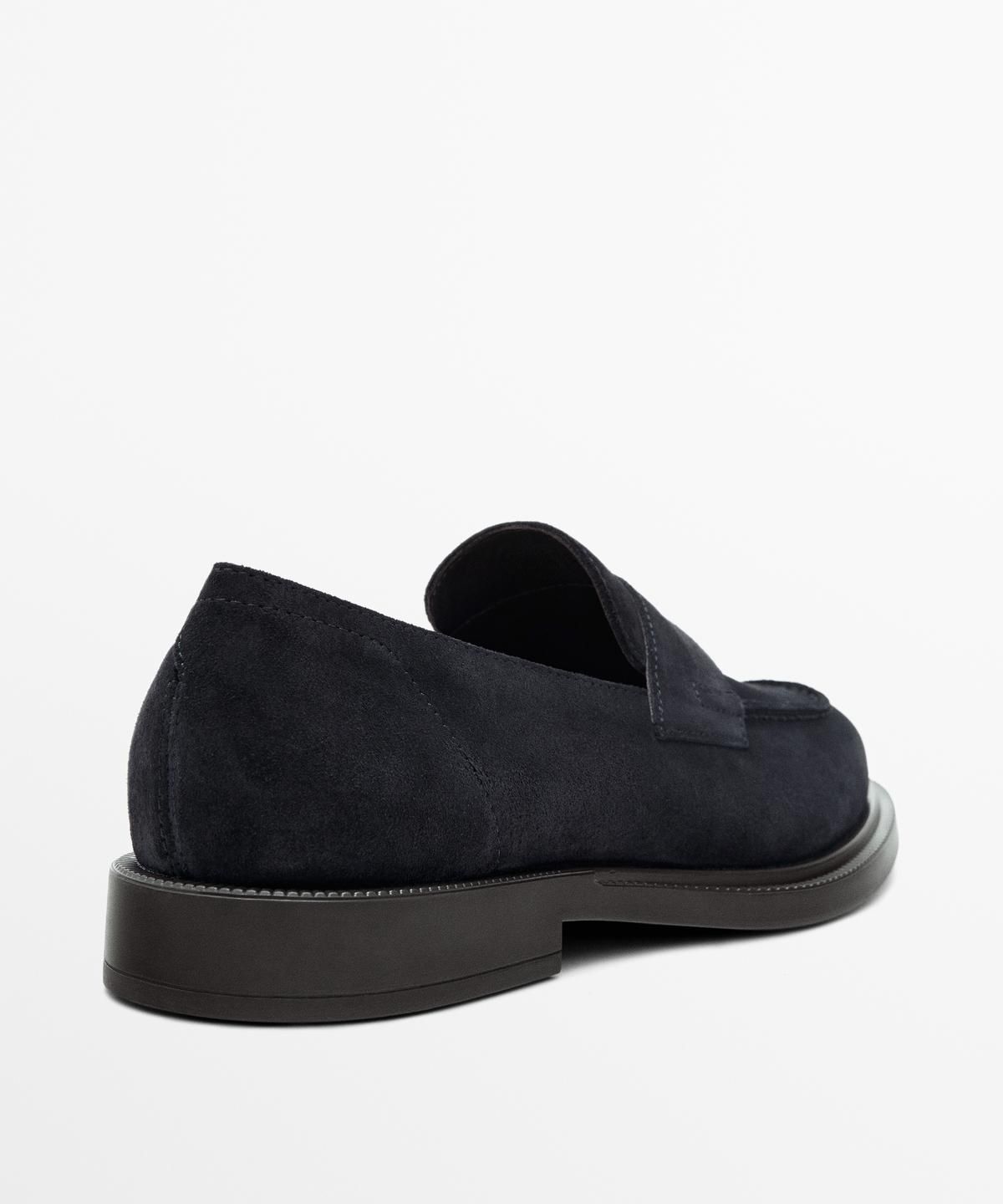 마시모두띠(MASSIMO DUTTI) 스플릿 레더 페니 로퍼
