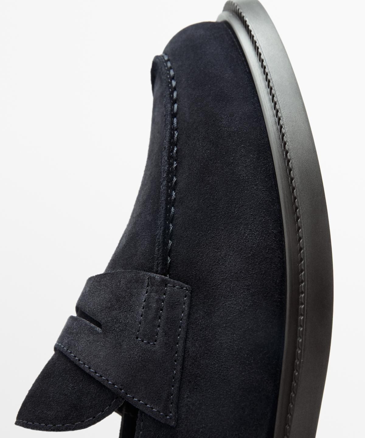 마시모두띠(MASSIMO DUTTI) 스플릿 레더 페니 로퍼