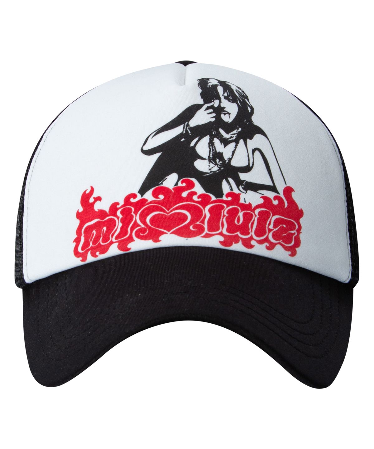 미스룰즈(MISSLULZ) tease-ya mesh cap black
