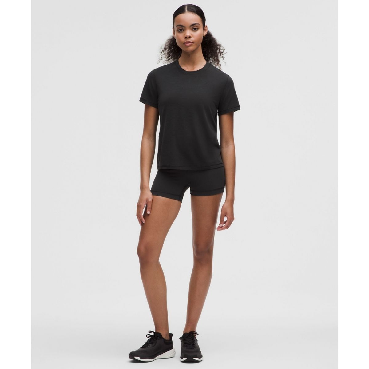 룰루레몬(LULULEMON) 저지 트레이닝 클래식 핏 숏슬리브 셔츠  BLK