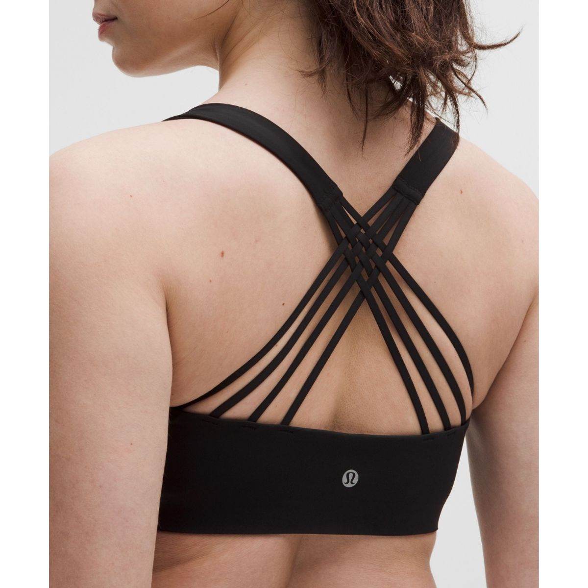 룰루레몬(LULULEMON) 플렉시플렉스 스트래피 요가 브라 *라이트 서포트, D DDD컵  BLK