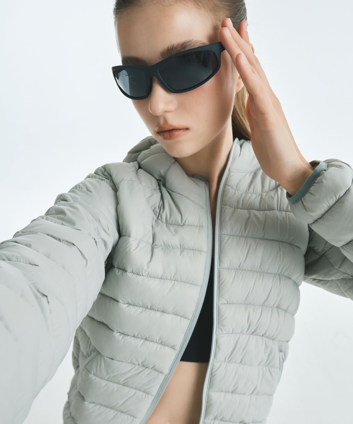 미쏘(MIXXO) 후드 경량패딩_MIWJPGV0PG