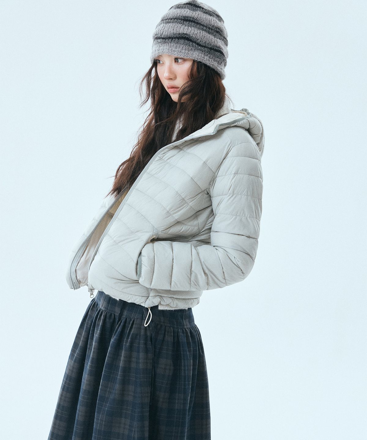 미쏘(MIXXO) 후드 경량패딩_MIWJPGV0PG