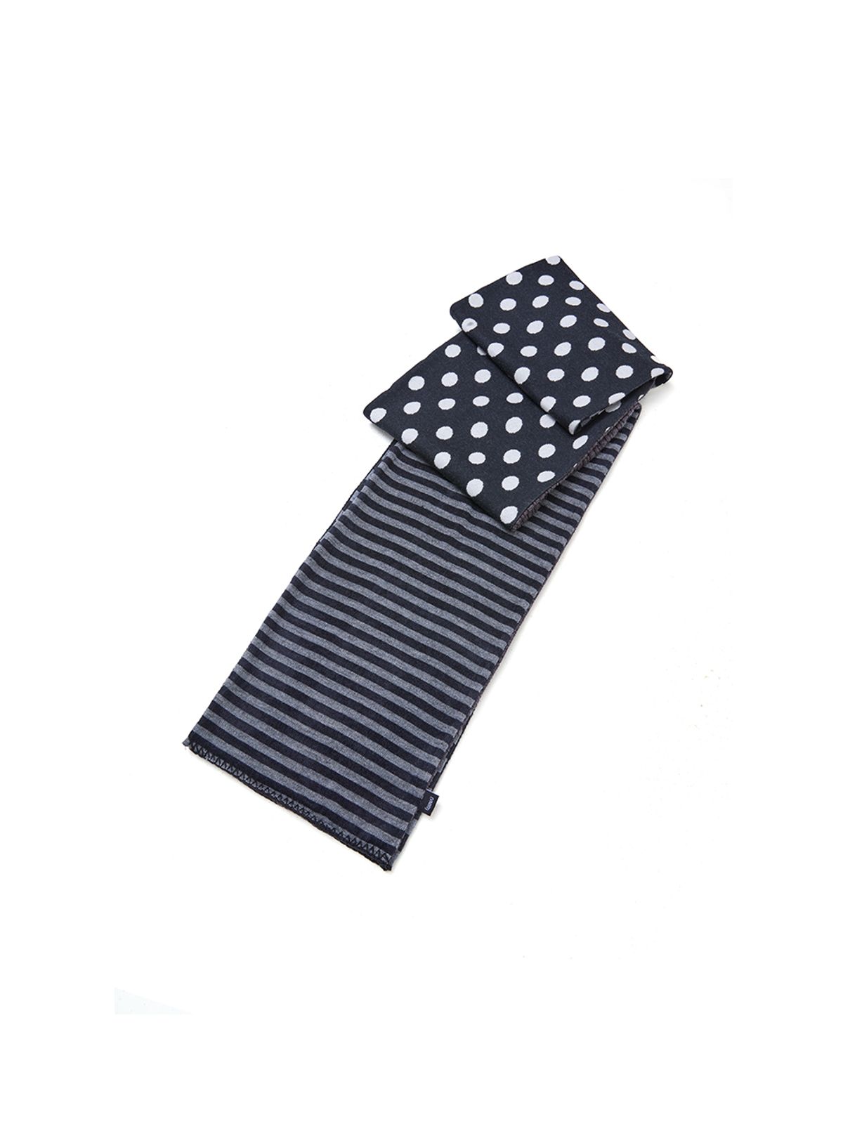 바니쉬먼트(VANISHMENT) Patchwork muffler_black