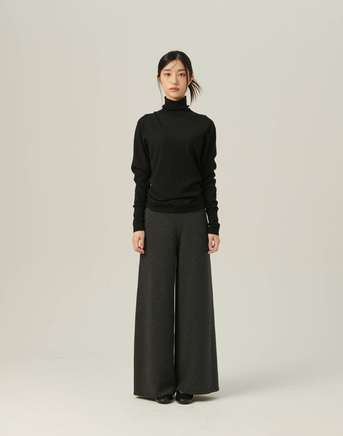 베이스스레드(BASETHREAD) Lightweight Turtleneck Knit_BLACK