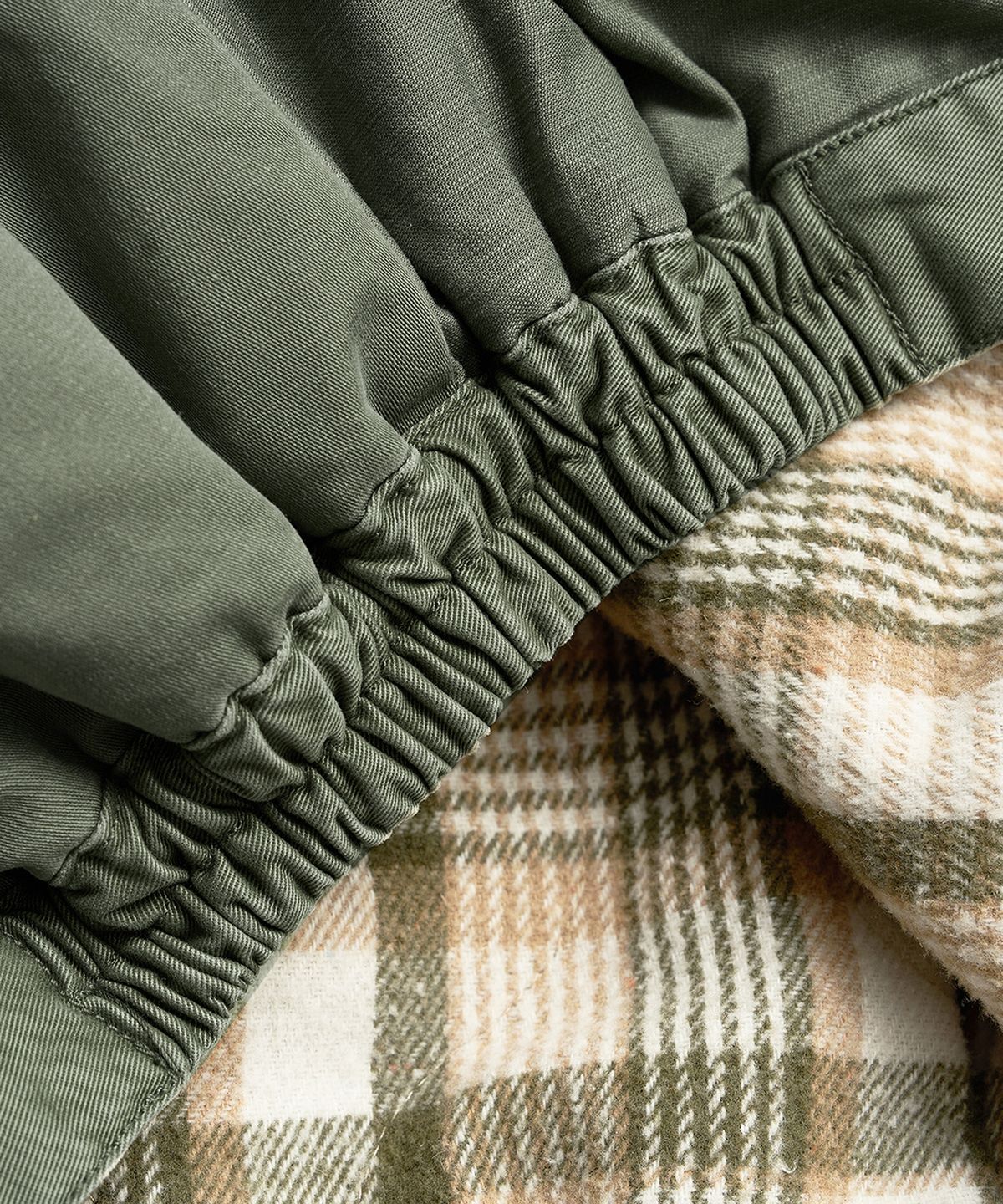 미드업데이트(MIDUPDATE) Patchwork Military Jacket_Green