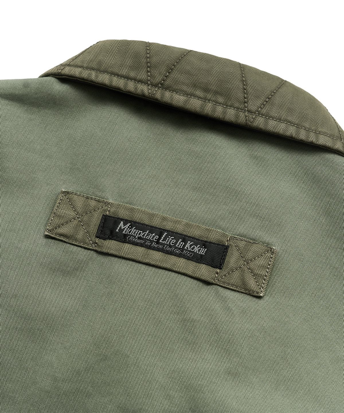 미드업데이트(MIDUPDATE) Patchwork Military Jacket_Green