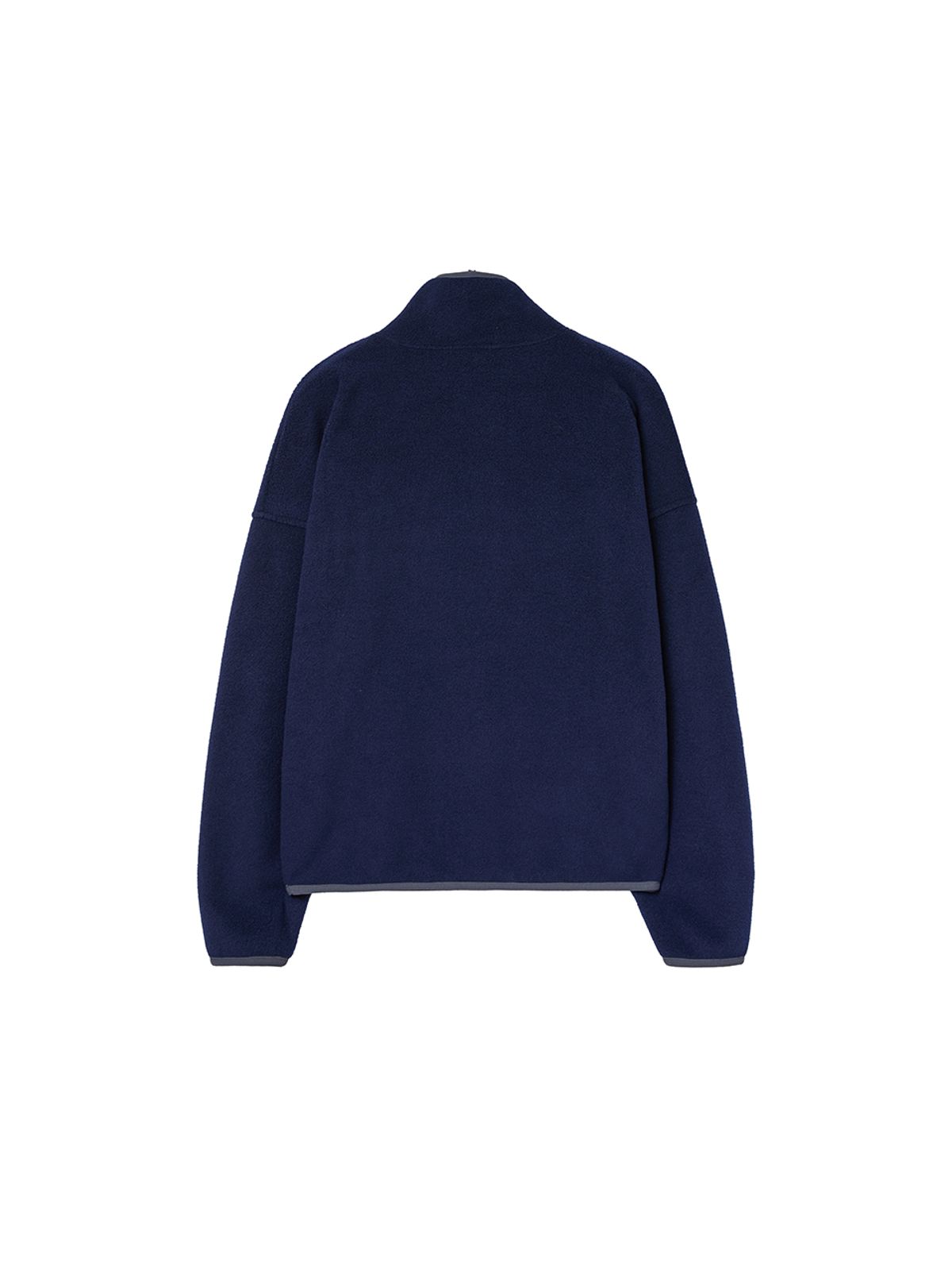바니쉬먼트(VANISHMENT) Fleece pullover half zip-up_navy