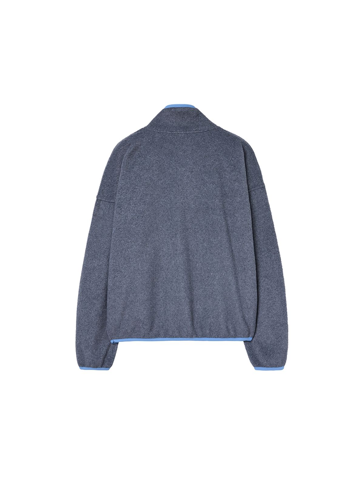 바니쉬먼트(VANISHMENT) Fleece pullover half zip-up_melange gray
