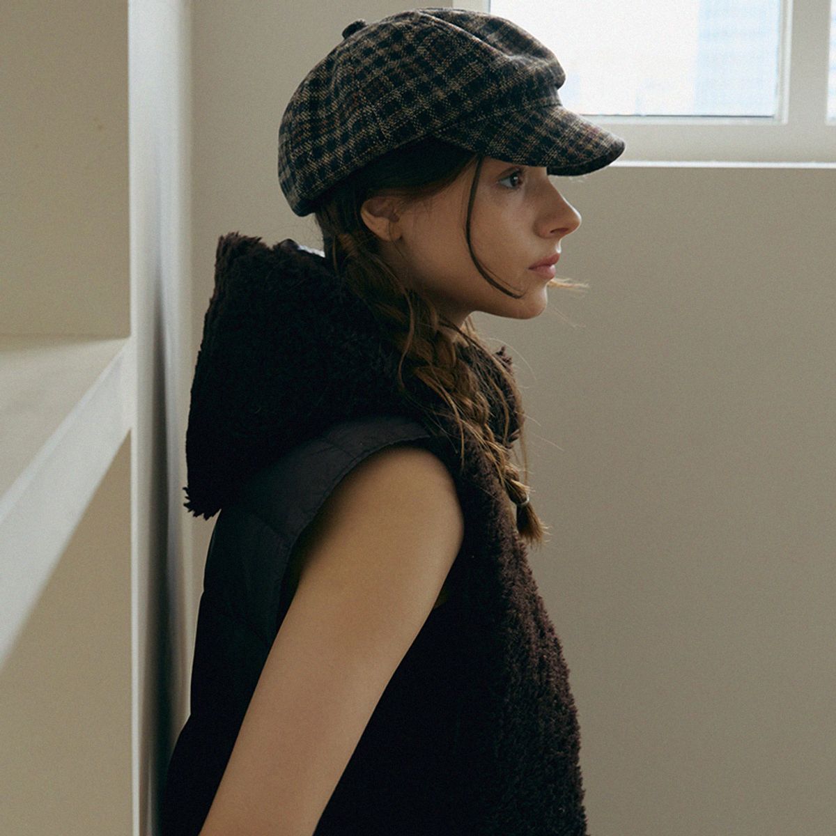 메르헨(MERCHEN) Check matorros cap_3color