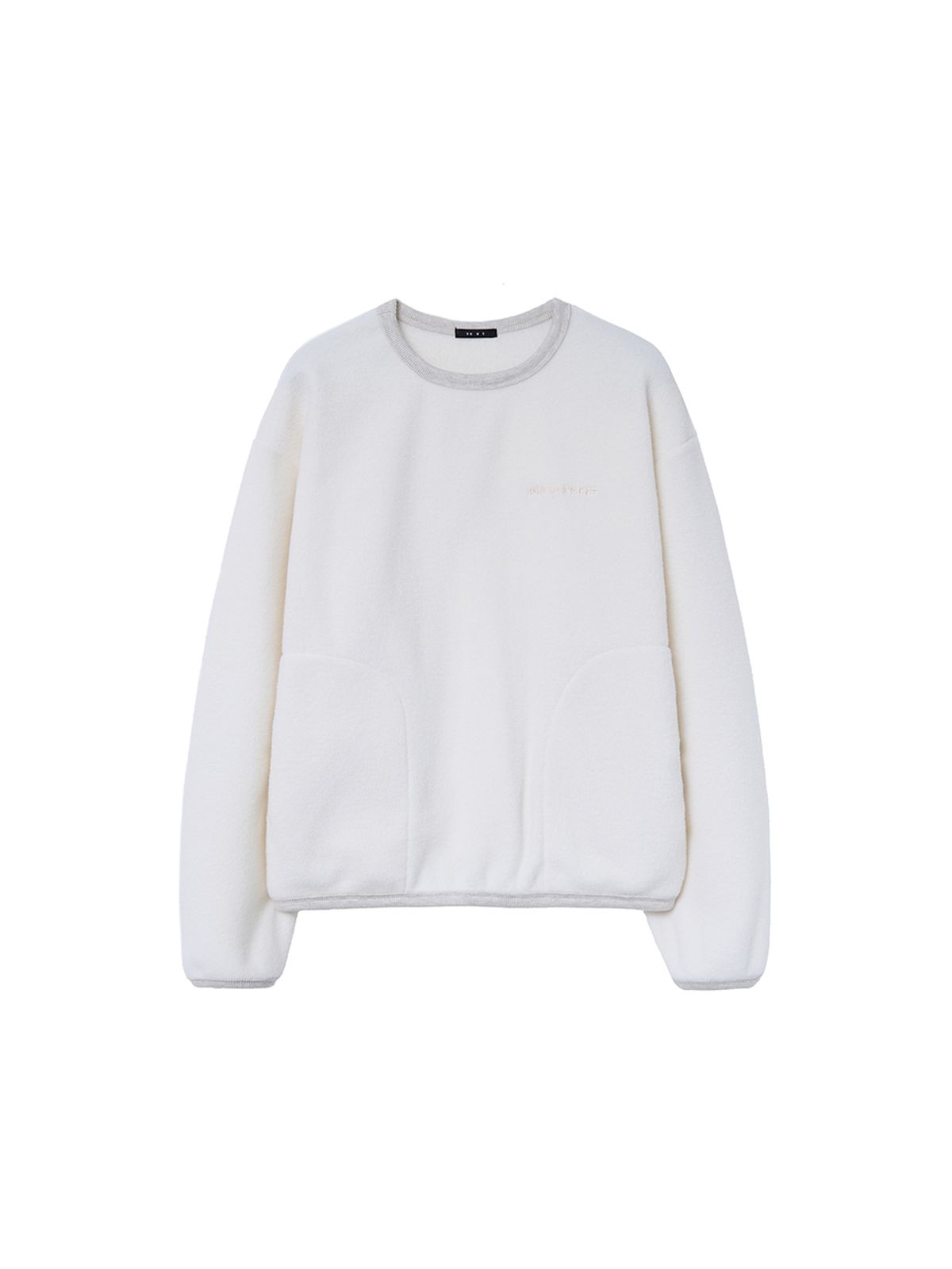바니쉬먼트(VANISHMENT) Flower fleece mtm_ivory