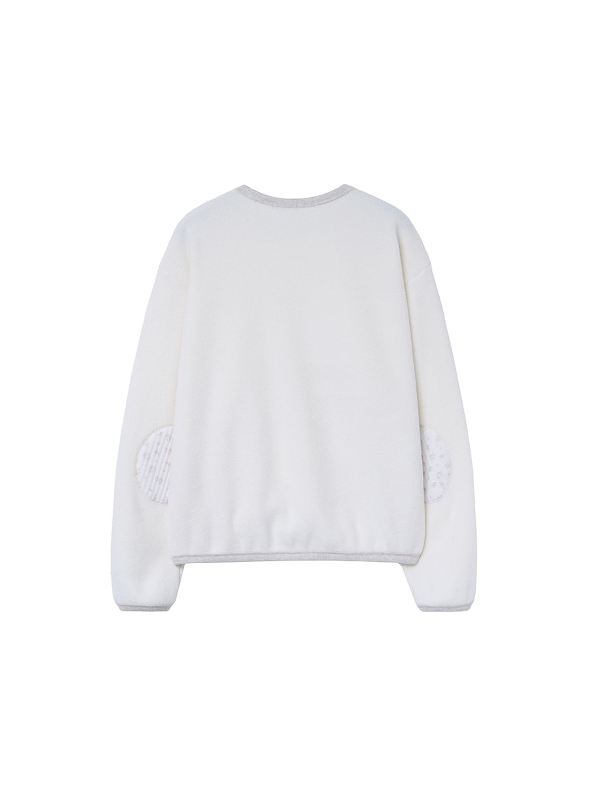 바니쉬먼트(VANISHMENT) Flower fleece mtm_ivory