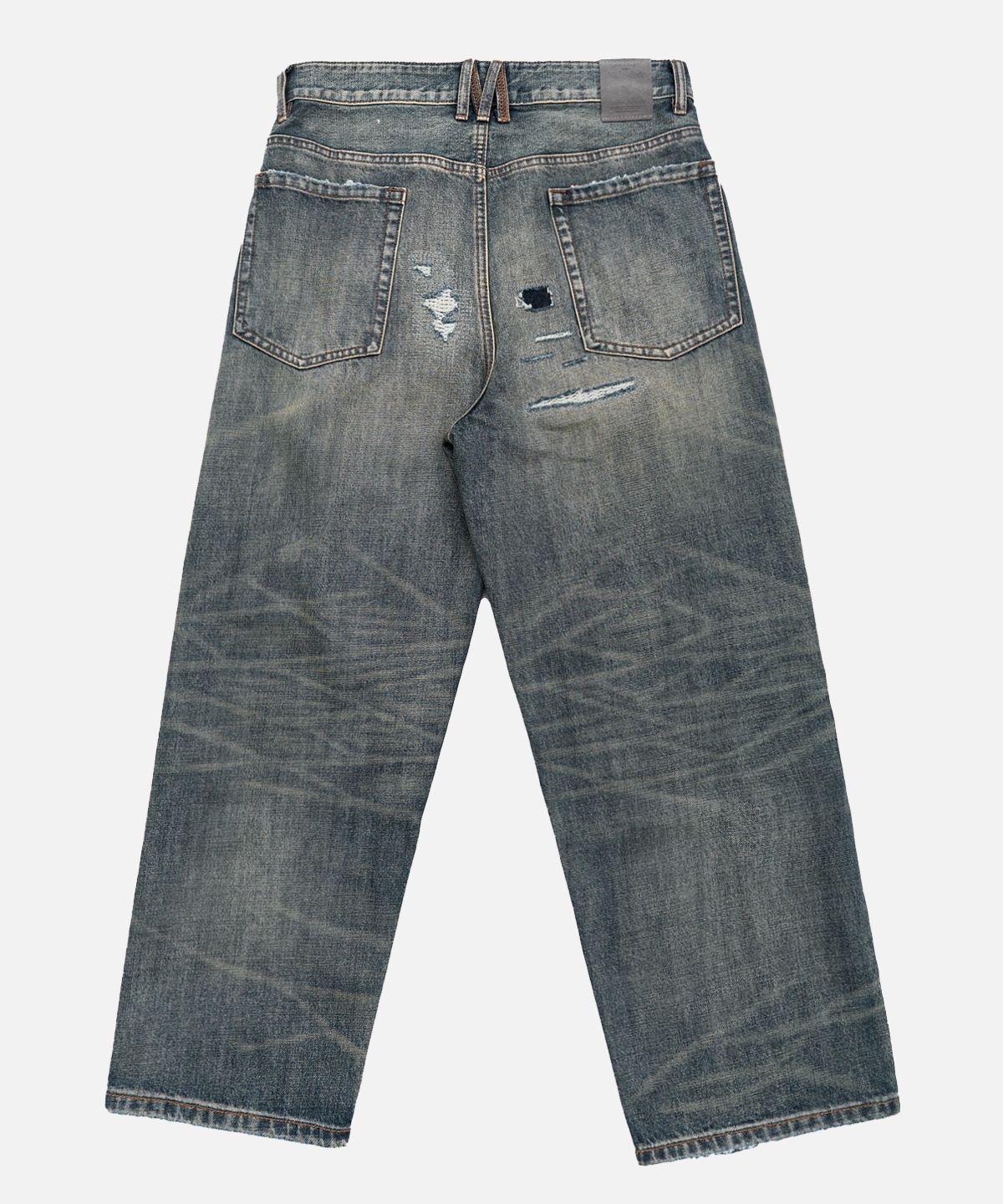 미드업데이트(MIDUPDATE) Vintage Destroyed Denim Pants