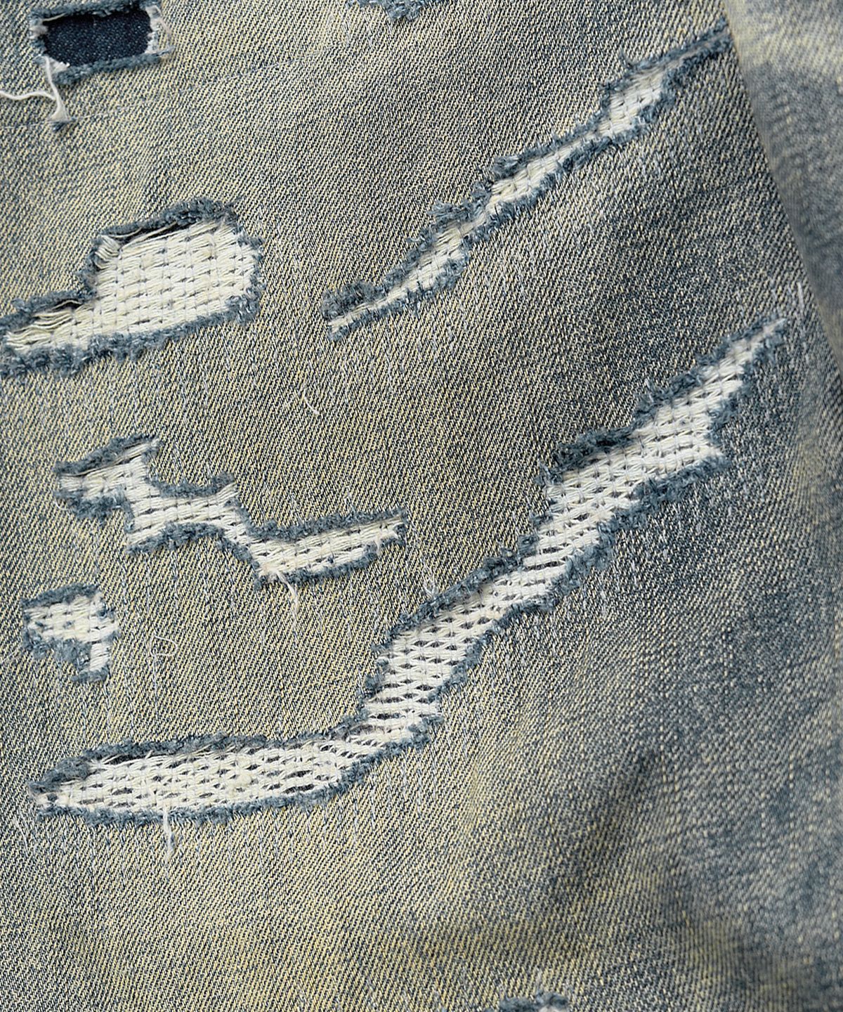 미드업데이트(MIDUPDATE) Vintage Destroyed Denim Pants