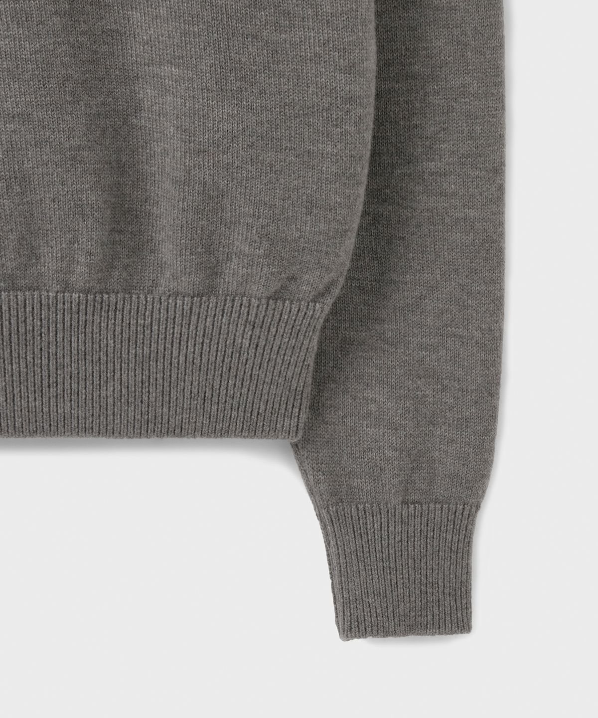 브랜디드(BRANDED) [SUPERIOR] CLOUD SUPERFINE V-NECK KNIT [TAUPE GRAY]