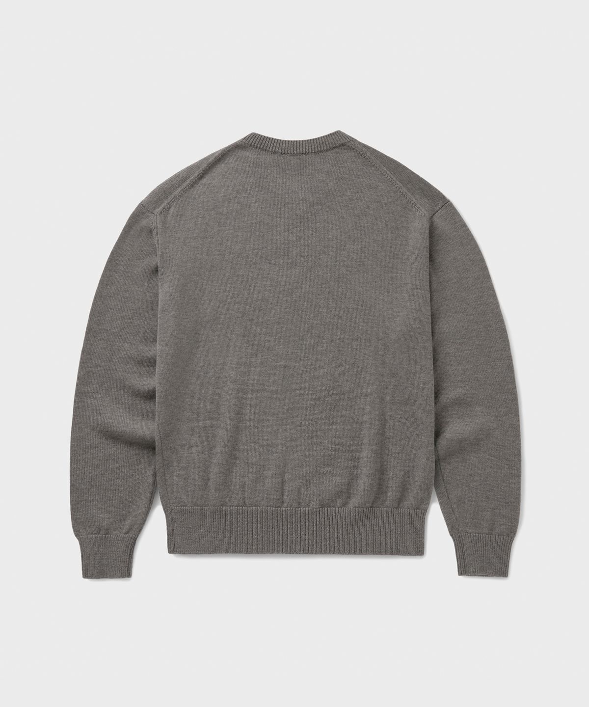 브랜디드(BRANDED) [SUPERIOR] CLOUD SUPERFINE V-NECK KNIT [TAUPE GRAY]