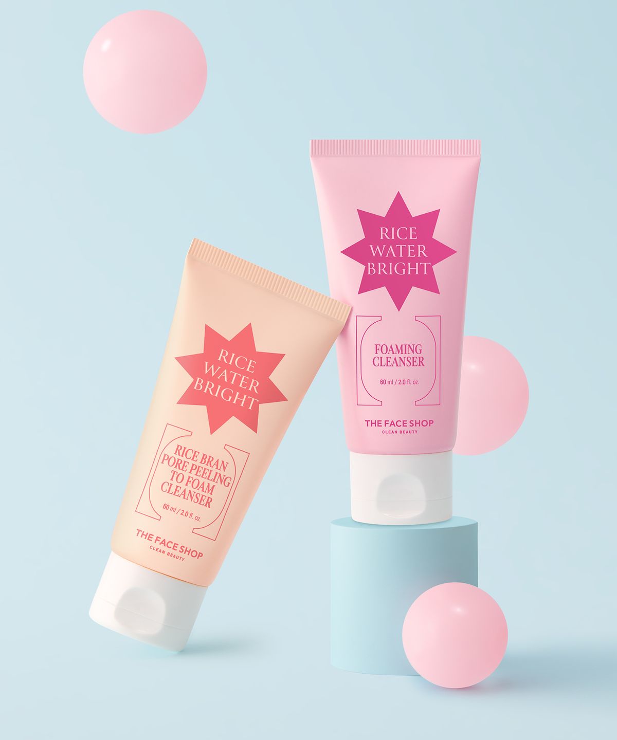 더페이스샵(THE FACE SHOP) 미감수 브라이트 미니 클렌징 3종 키트 (홀리데이 에디션)