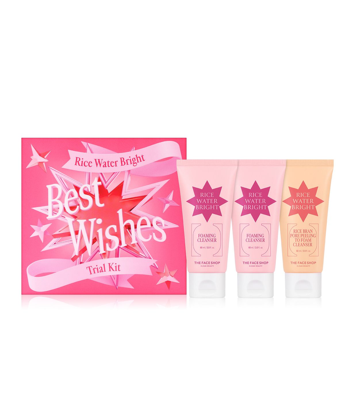 더페이스샵(THE FACE SHOP) 미감수 브라이트 미니 클렌징 3종 키트 (홀리데이 에디션)