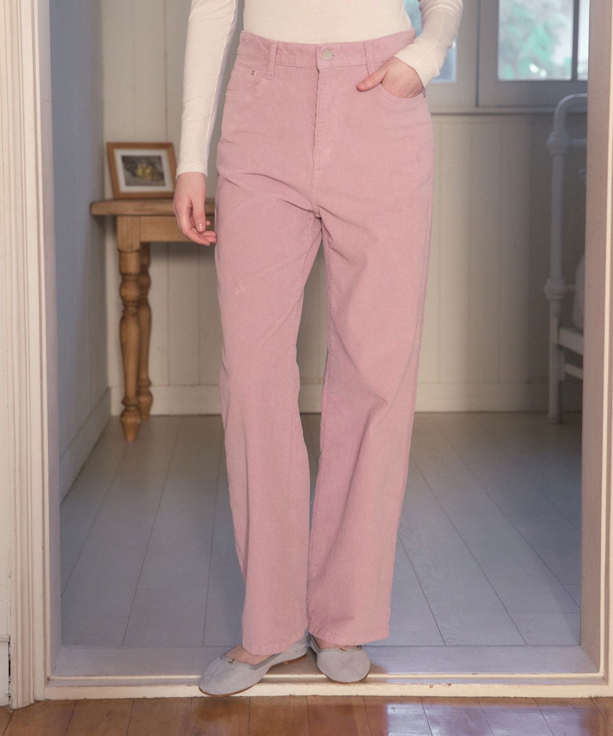 어다울(ADAUL) Corduroy straight fit pants - 3color