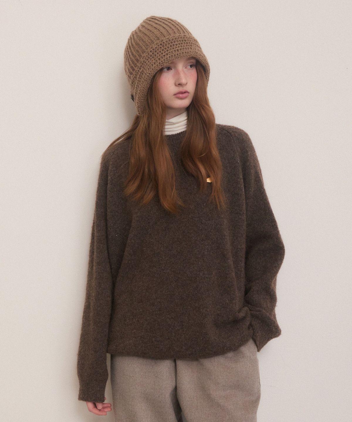 어다울(ADAUL) Reglan lambs wool over fit knit - 7color