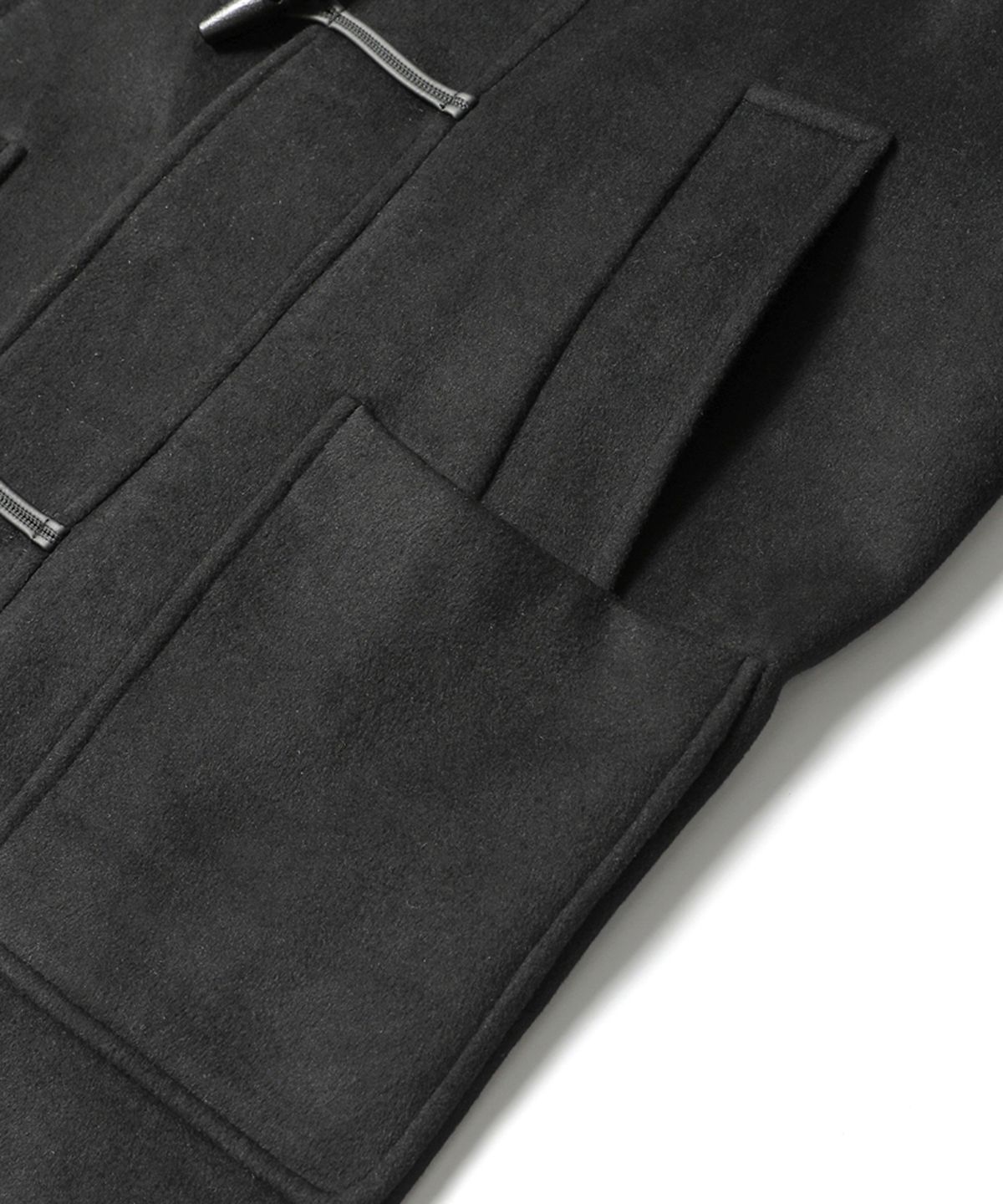 애드호크(ADHOC) 남성 하이넥 더플 코트 (BLACK) (HBAHC11)