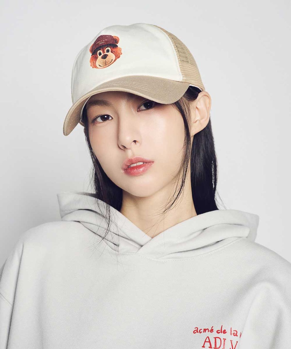 아크메드라비(ACME DE LA VIE) 3D AC BEAR MESH TRUCKER BALL CAP (3COLOR)