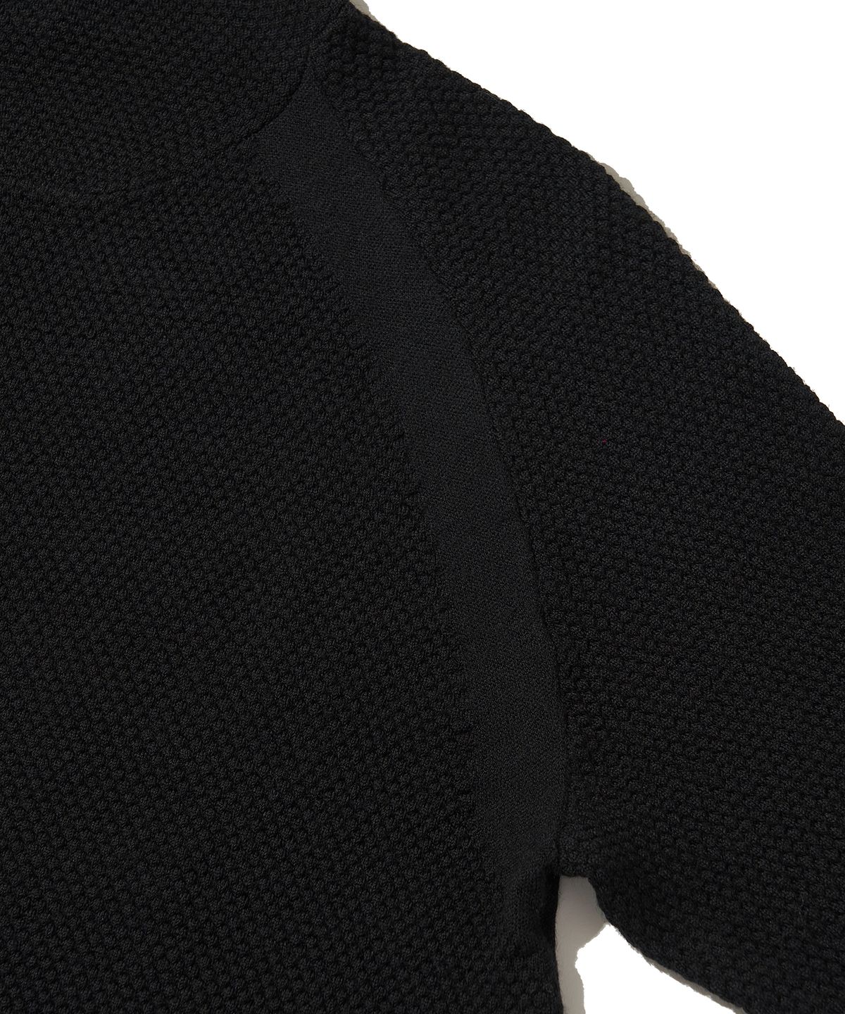 웰터 익스페리먼트(WELTER EXPERIMENT) MERINO WOOL BALACLAVA  KNIT PULLOVER_BLACK