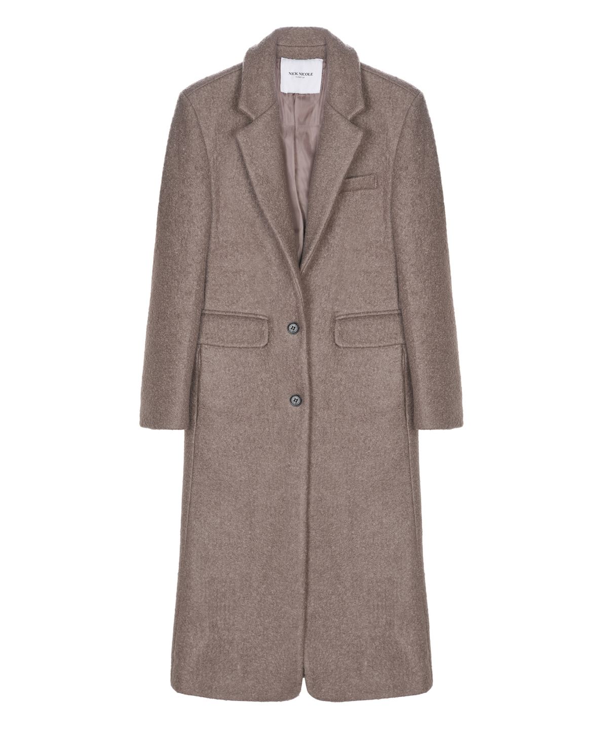 닉앤니콜(NICK&NICOLE) CLASSIC WOOL LONG TAILORED COAT_BEIGE BROWN