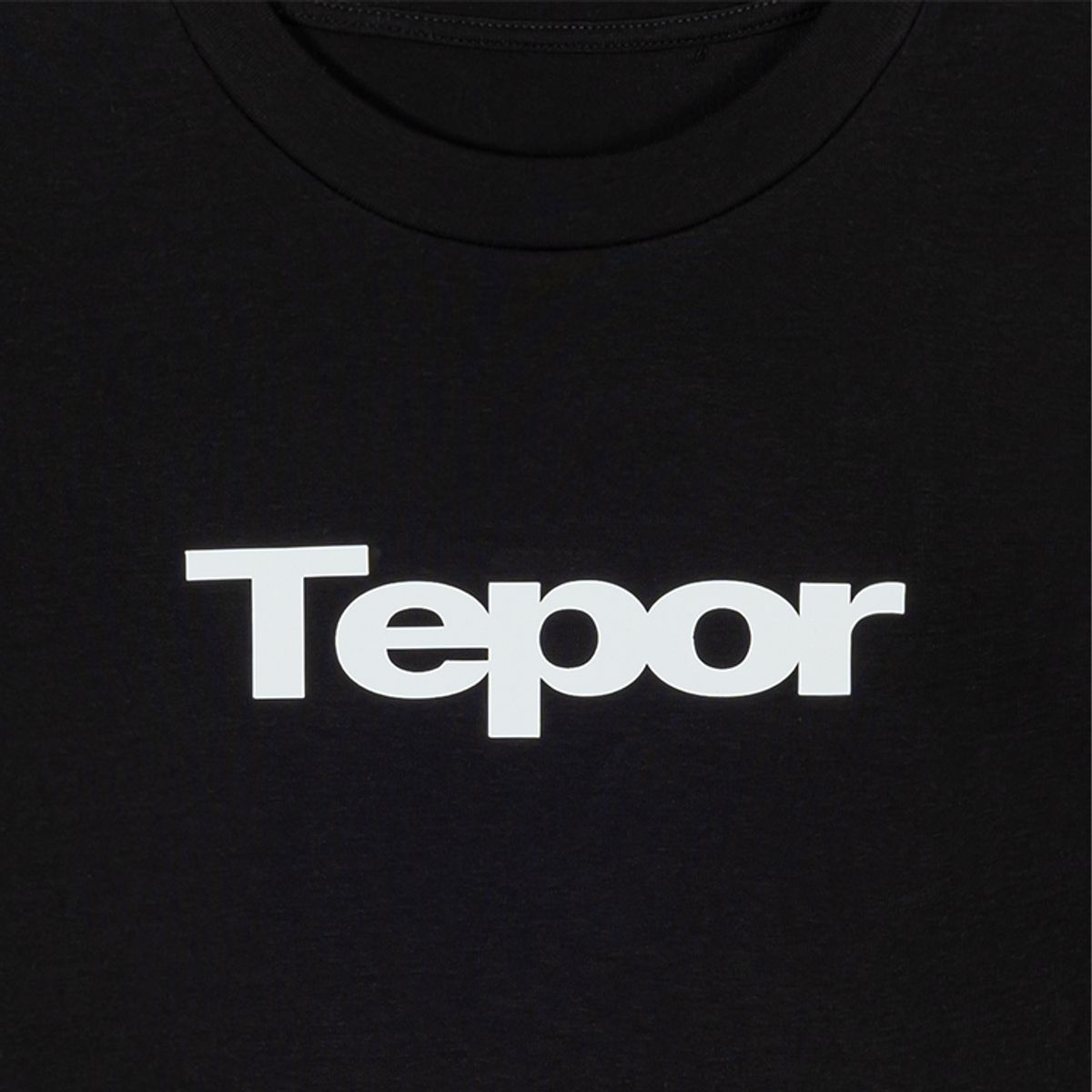 테포르(TEPOR) 로고 티셔츠 - 블랙