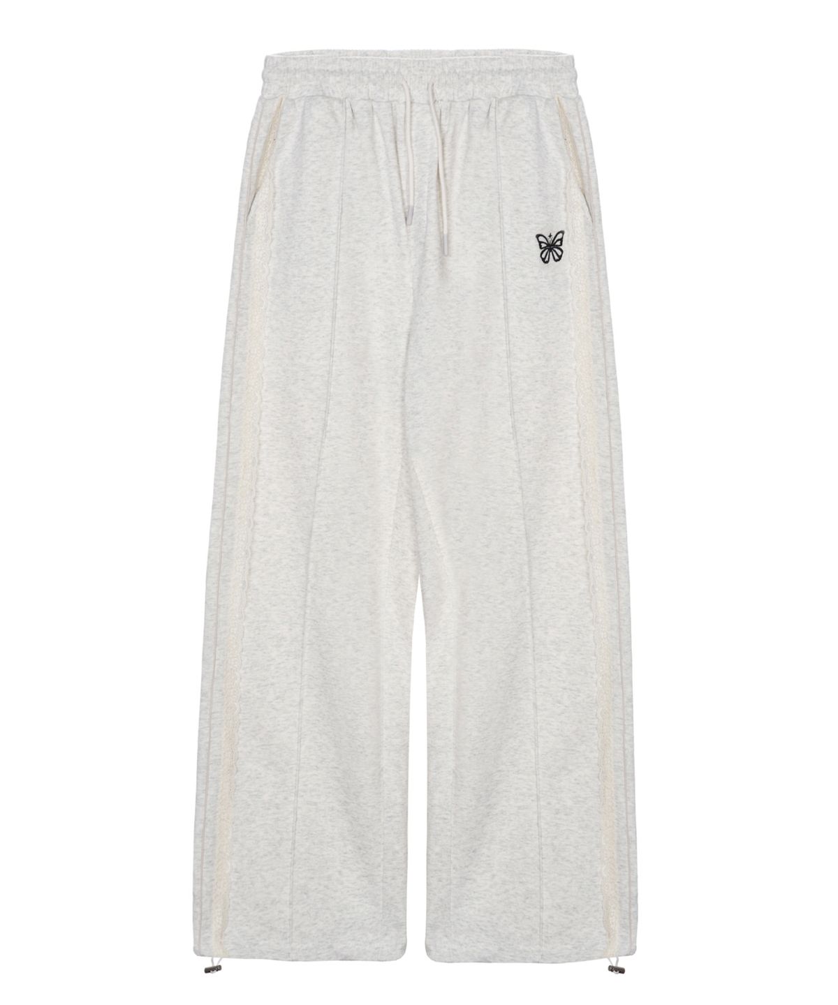 닉앤니콜(NICK&NICOLE) BUTTERFLY LACE SWEAT PANTS_MELANGE