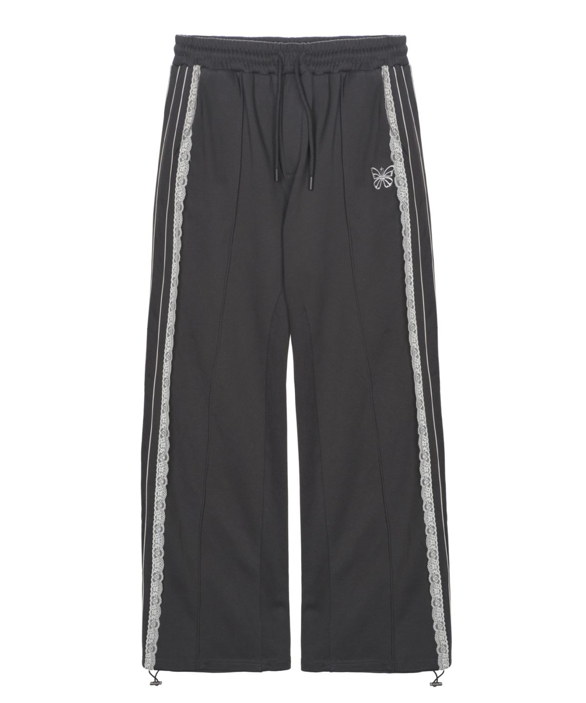 닉앤니콜(NICK&NICOLE) BUTTERFLY LACE SWEAT PANTS_CHARCOAL