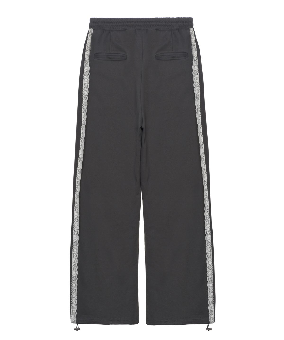 닉앤니콜(NICK&NICOLE) BUTTERFLY LACE SWEAT PANTS_CHARCOAL