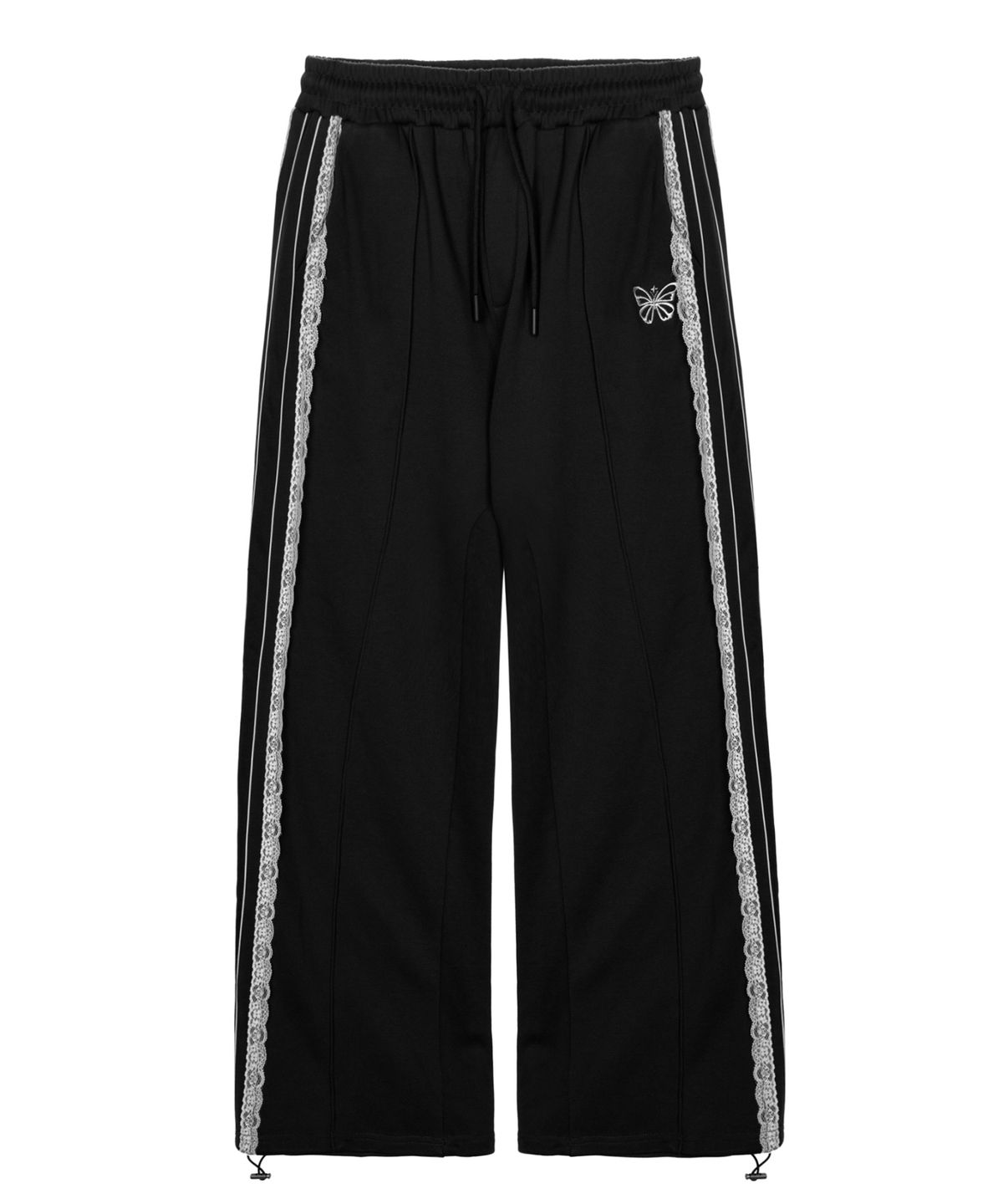 닉앤니콜(NICK&NICOLE) BUTTERFLY LACE SWEAT PANTS_BLACK