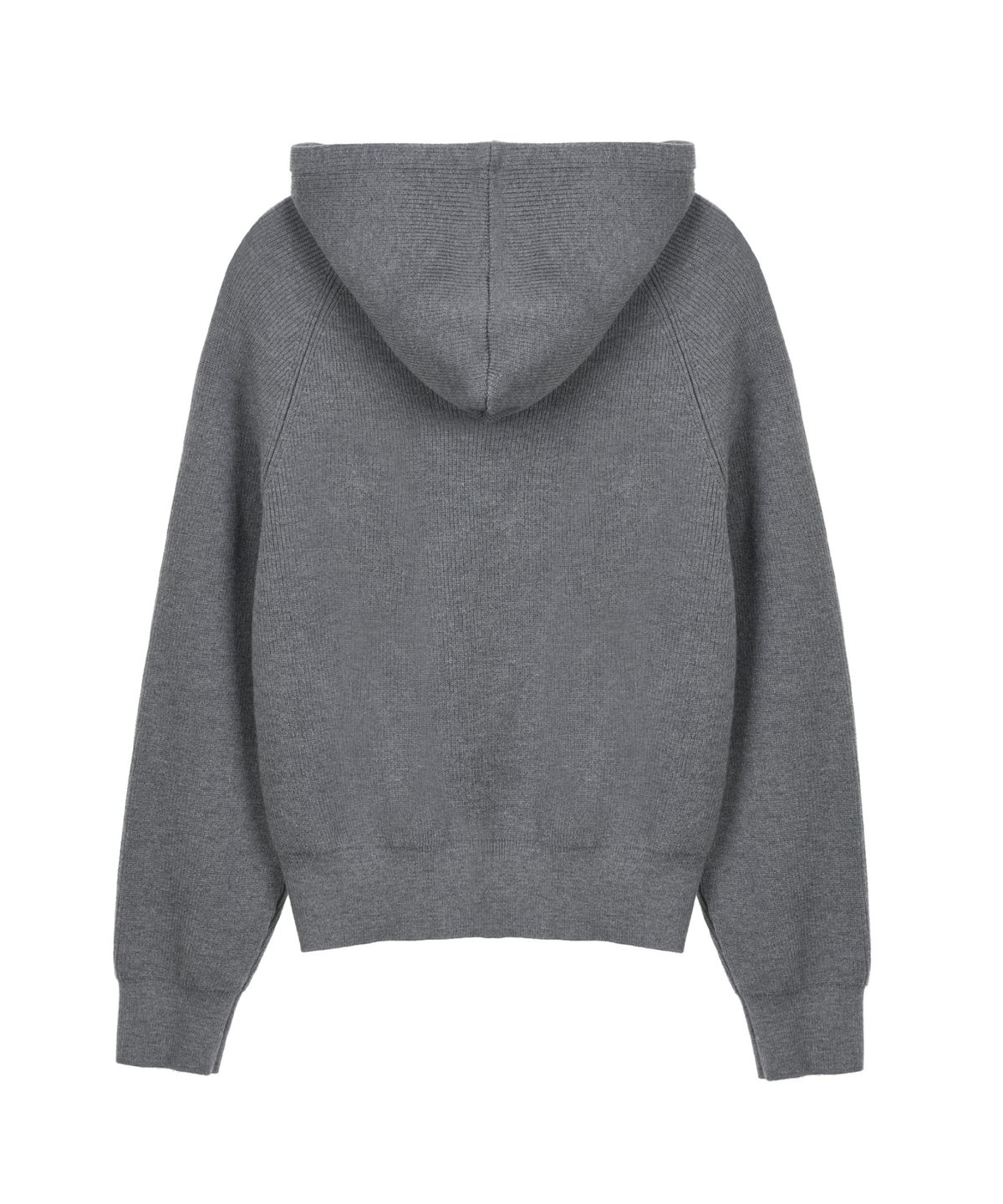 닉앤니콜(NICK&NICOLE) SOFT SYMBOL TEXTURE HOODED KNIT_GRAY