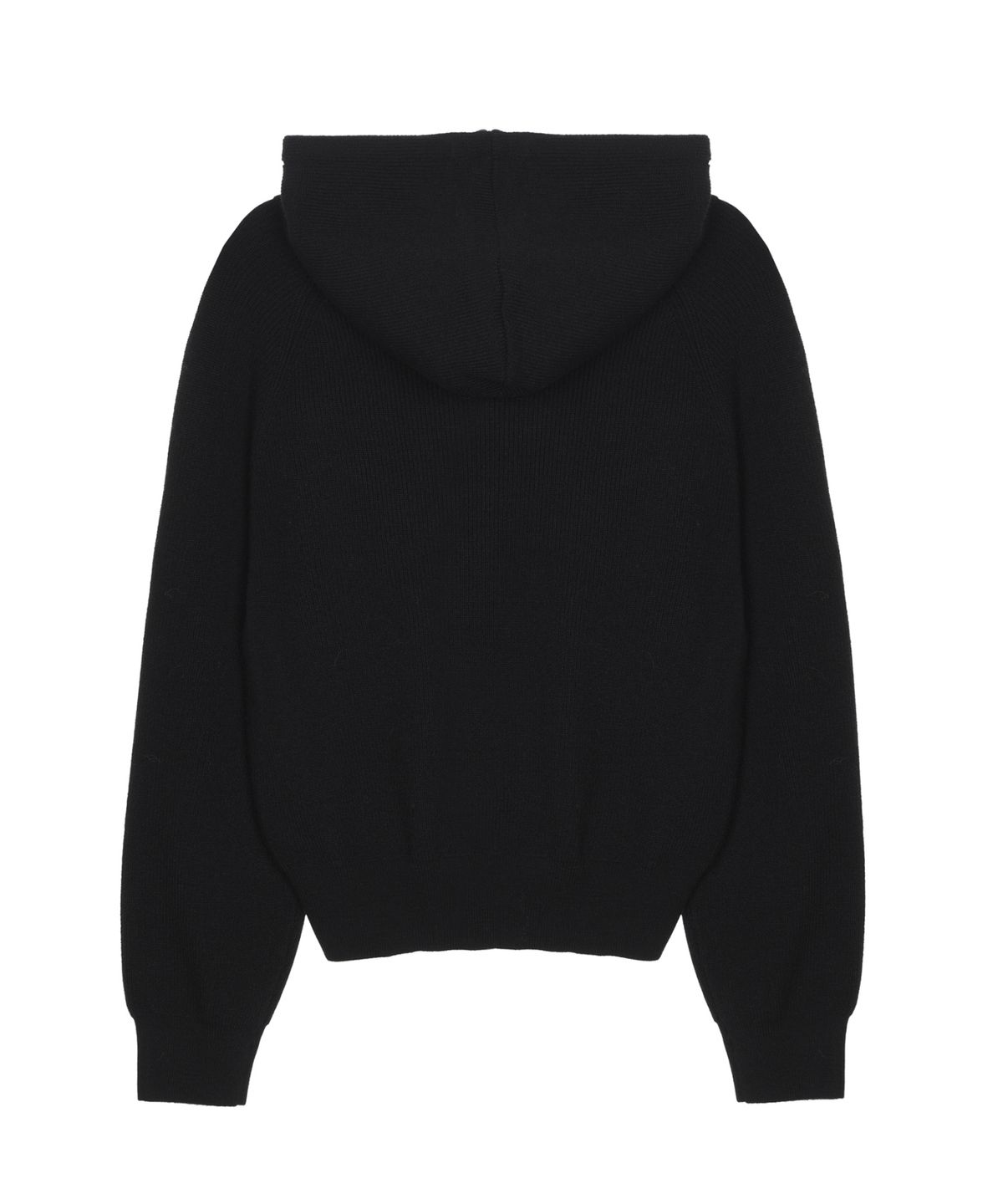 닉앤니콜(NICK&NICOLE) SOFT SYMBOL TEXTURE HOODED KNIT_BLACK