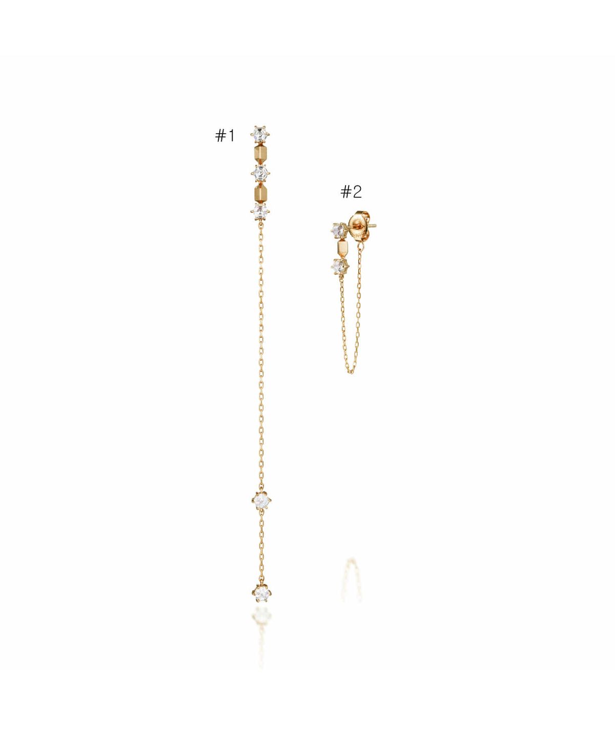 트렌카디즘(TRENCADISM) 던컨 귀걸이 14K 골드 이어링 한 쌍  DUNCAN_Earring_DCE100UB
