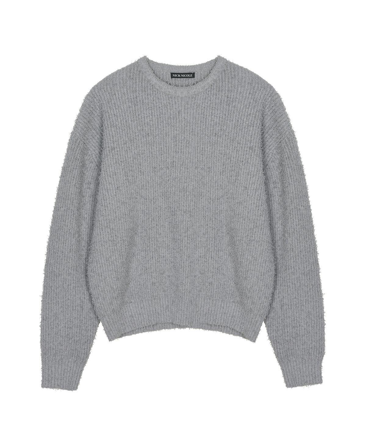닉앤니콜(NICK&NICOLE) SOFT BOUCLE LS SWEATER_GRAY