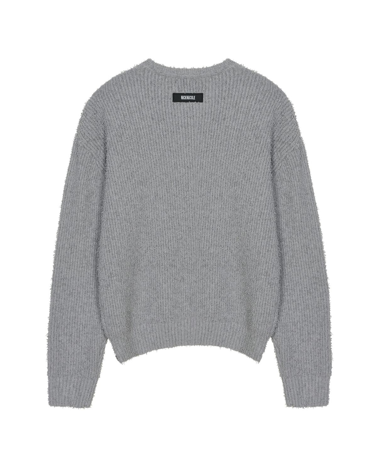닉앤니콜(NICK&NICOLE) SOFT BOUCLE LS SWEATER_GRAY
