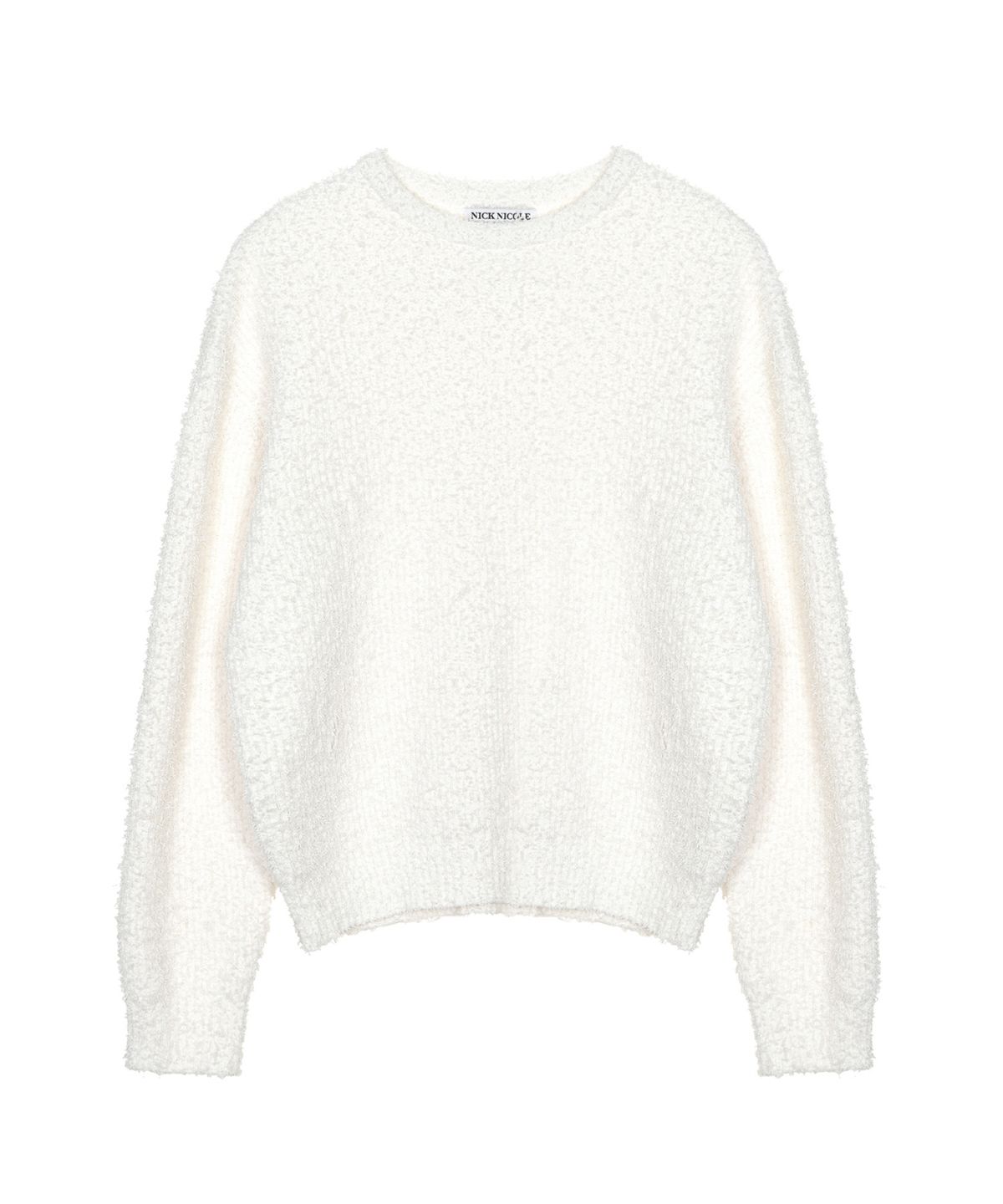 닉앤니콜(NICK&NICOLE) SOFT BOUCLE LS SWEATER_CREAM