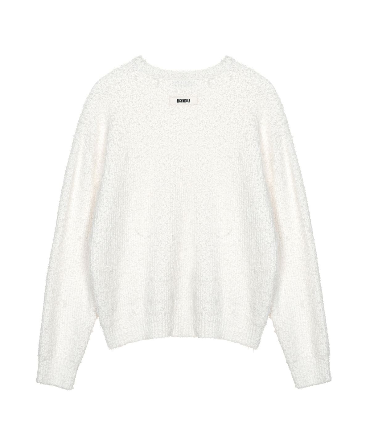 닉앤니콜(NICK&NICOLE) SOFT BOUCLE LS SWEATER_CREAM