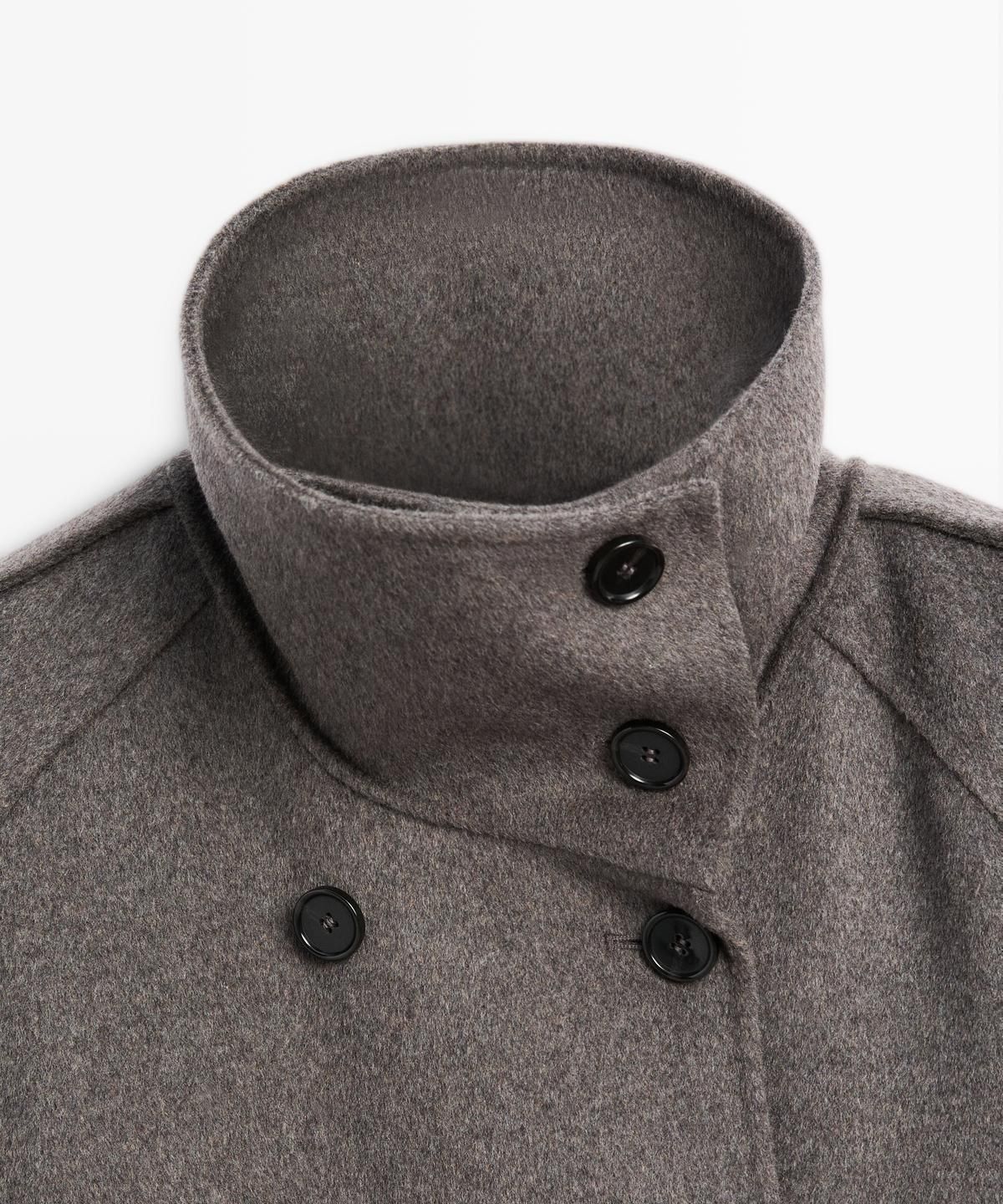 마시모두띠(MASSIMO DUTTI) 벨트 디테일 롱 울 블렌드 트렌치코트