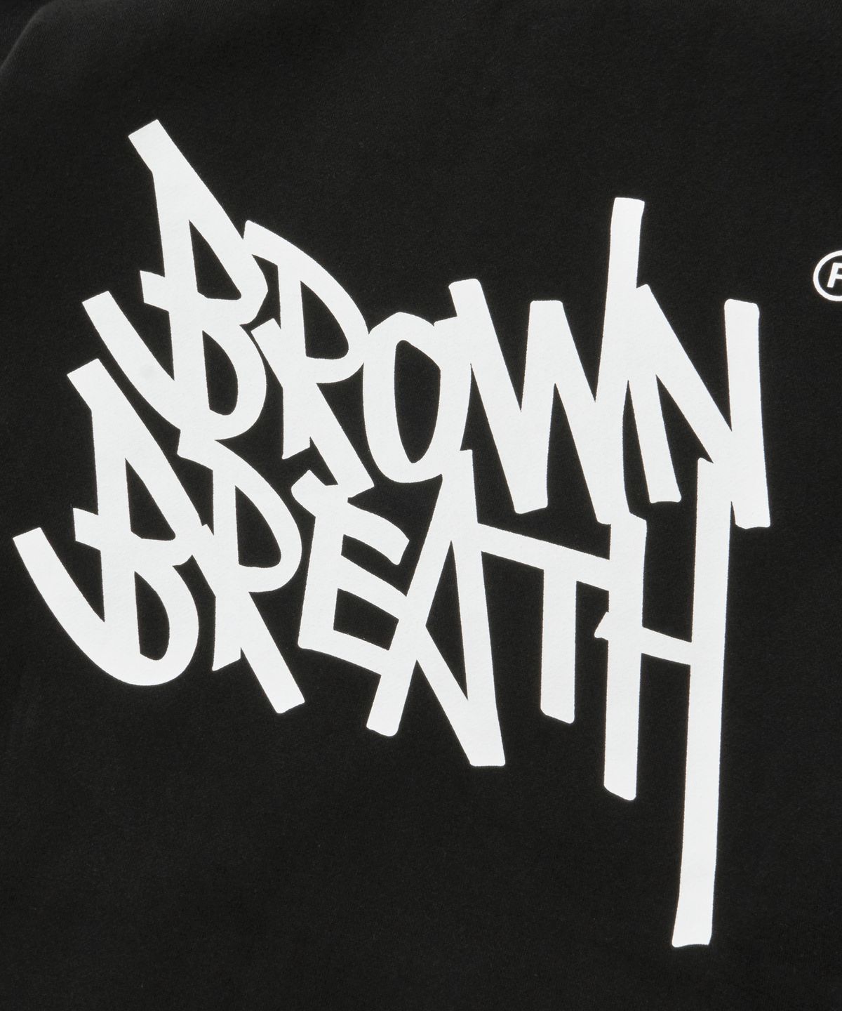 브라운브레스(BROWNBREATH) [25WINTER] TAG HOOD ZIP UP - BLACK