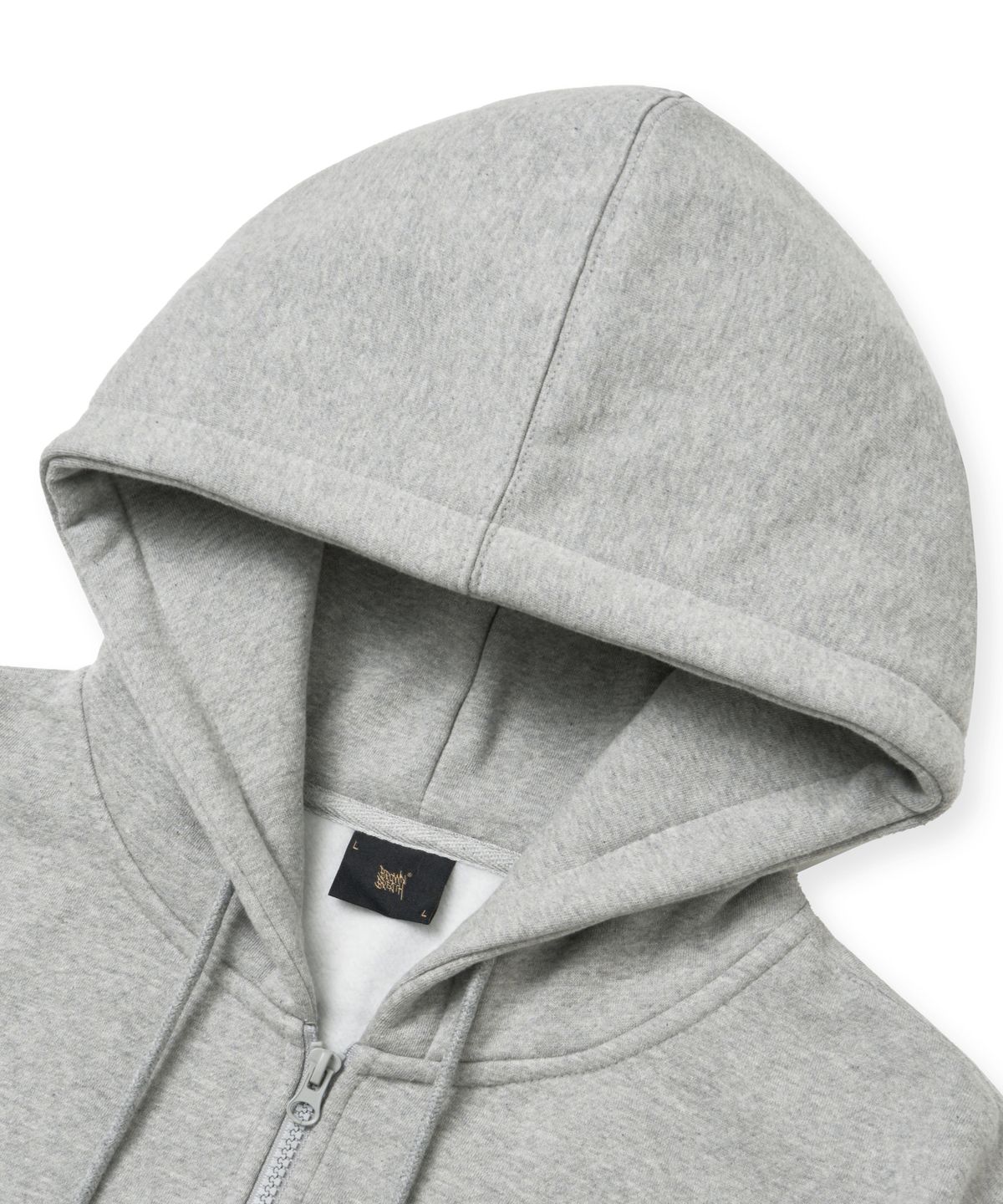 브라운브레스(BROWNBREATH) [25WINTER] TAG HOOD ZIP UP - MELANGE GREY