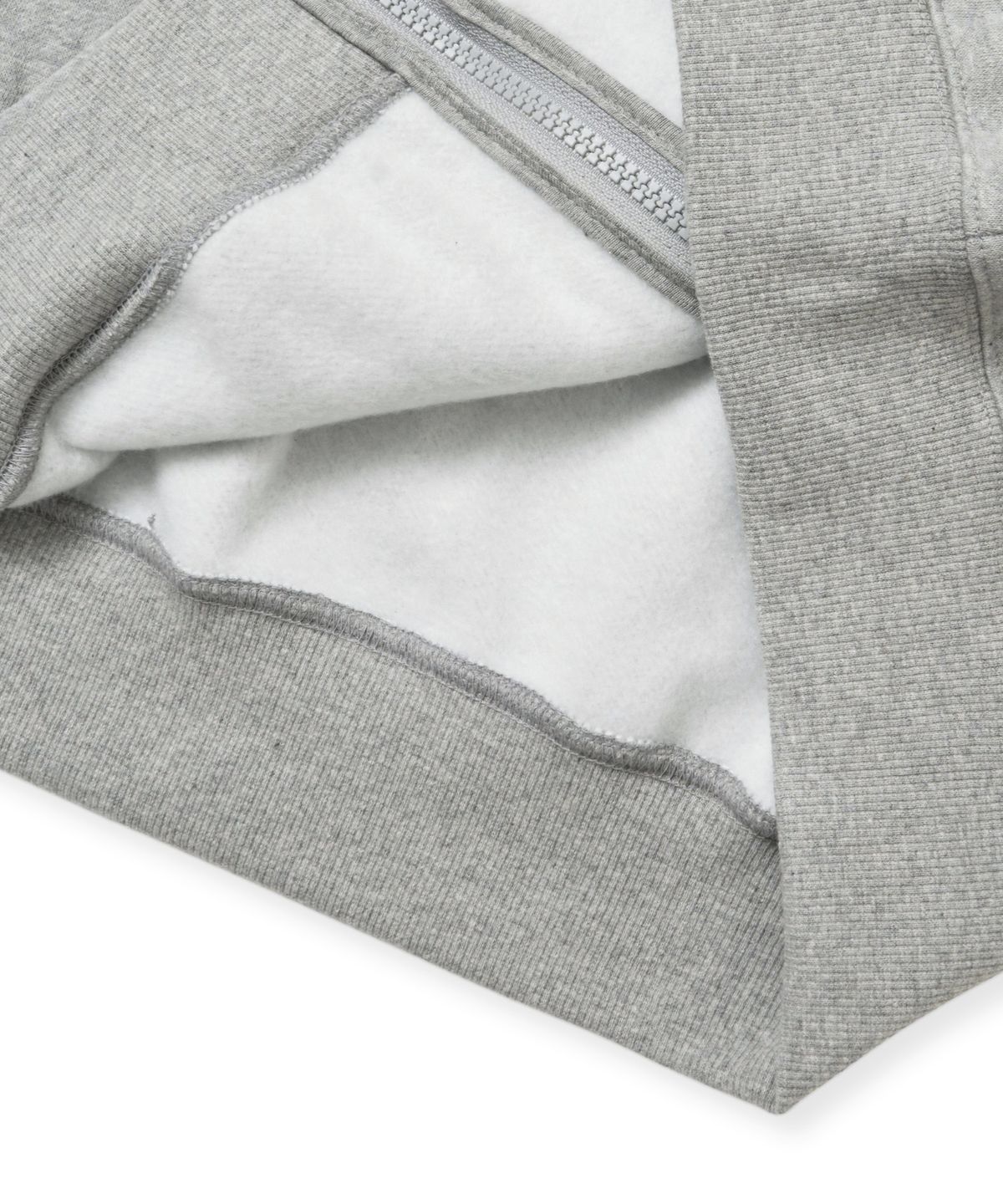 브라운브레스(BROWNBREATH) [25WINTER] TAG HOOD ZIP UP - MELANGE GREY
