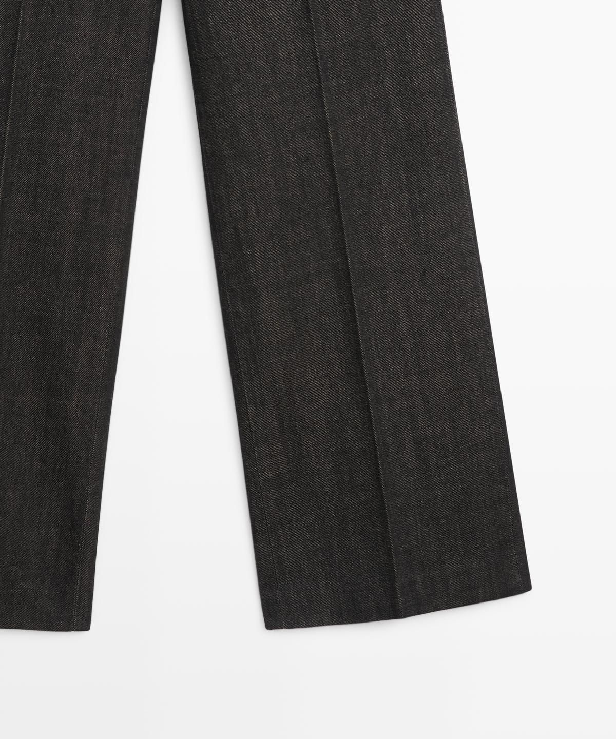 마시모두띠(MASSIMO DUTTI) 미드라이즈 와이드 레그 진