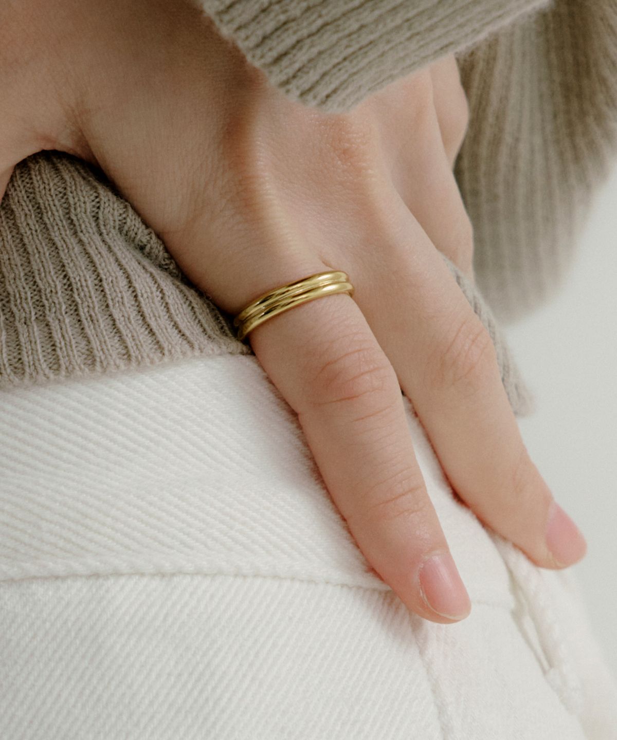 바이위켄드(BYWEEKEND) Double round ring