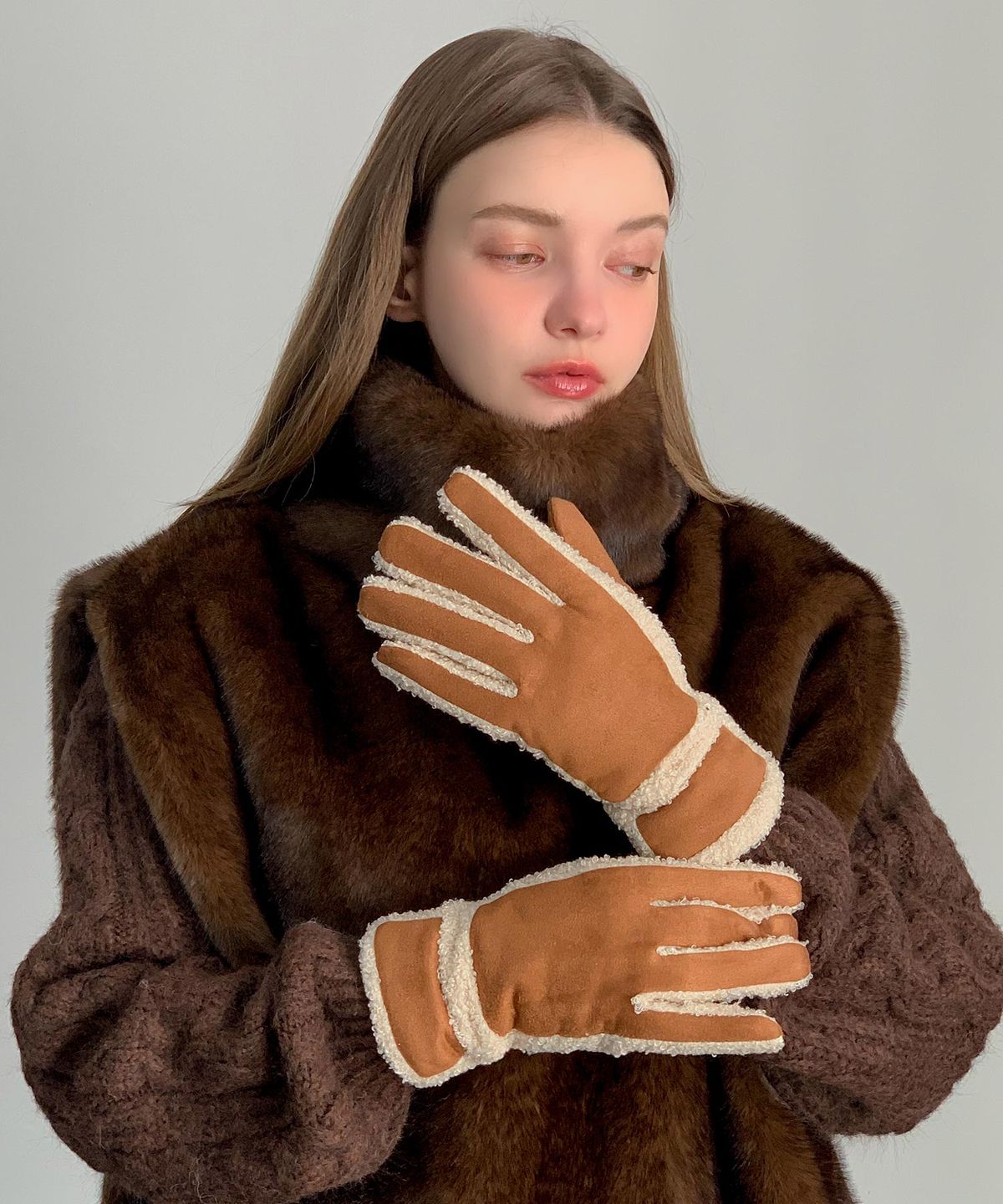 바스카라(VASCARA) Suede Finger Gloves