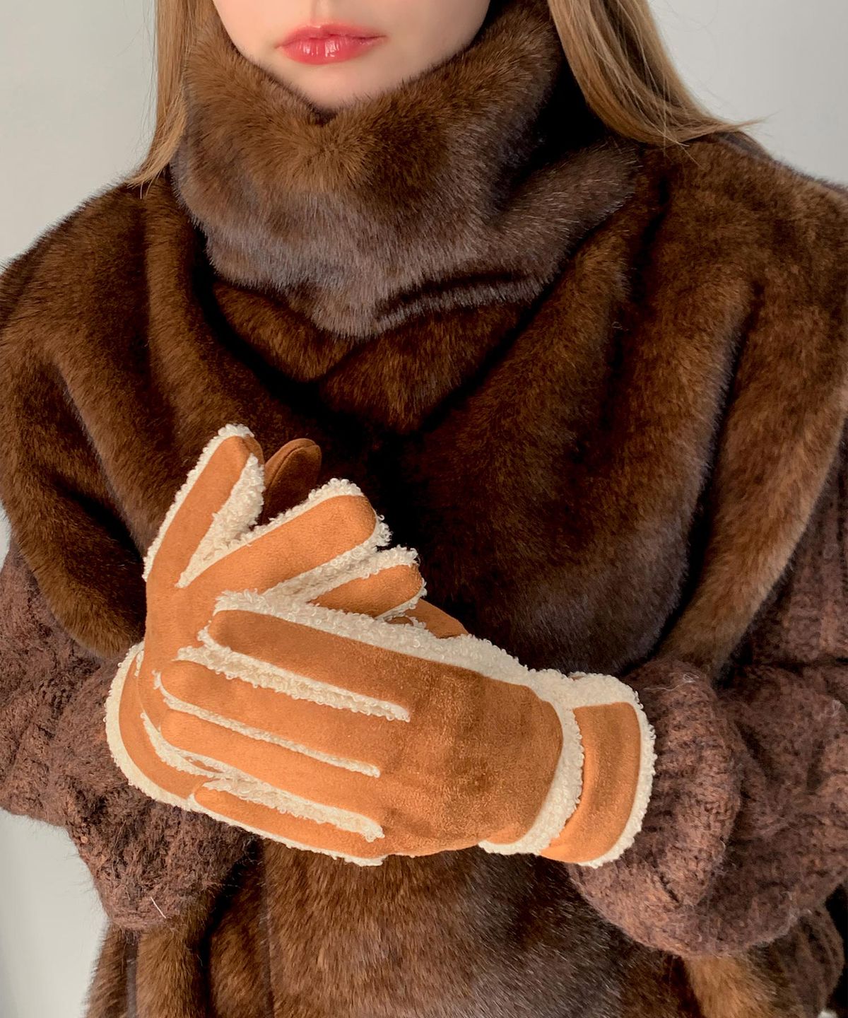 바스카라(VASCARA) Suede Finger Gloves