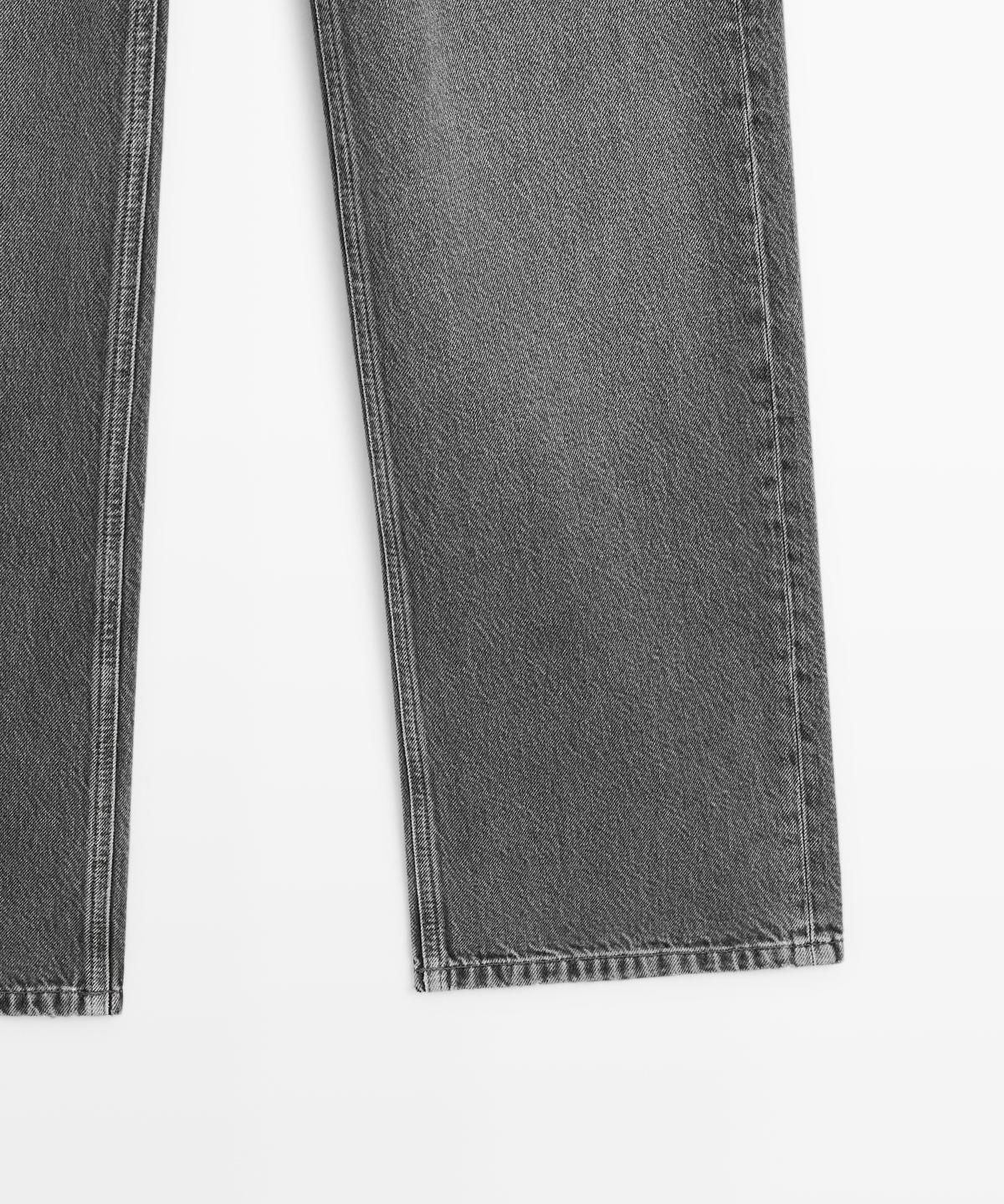 마시모두띠(MASSIMO DUTTI) 미드라이즈 와이드 레그 진